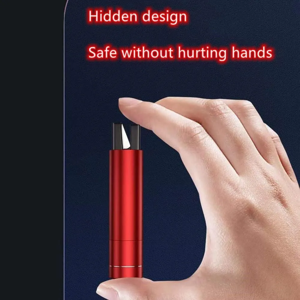 HHXS Car Window Breaker Seatbelt Cutter Tool, Safe Hammer Glass Breaker Under Water Safety Hammer Emergency Escape Glass Breaker Life Hammer for Car (4 Pcs, Red)