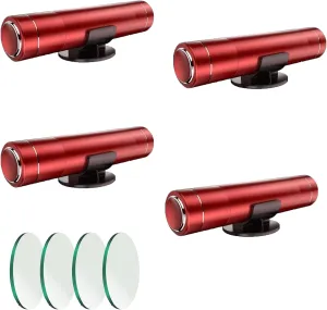 HHXS Car Window Breaker Seatbelt Cutter Tool, Safe Hammer Glass Breaker Under Water Safety Hammer Emergency Escape Glass Breaker Life Hammer for Car (4 Pcs, Red)
