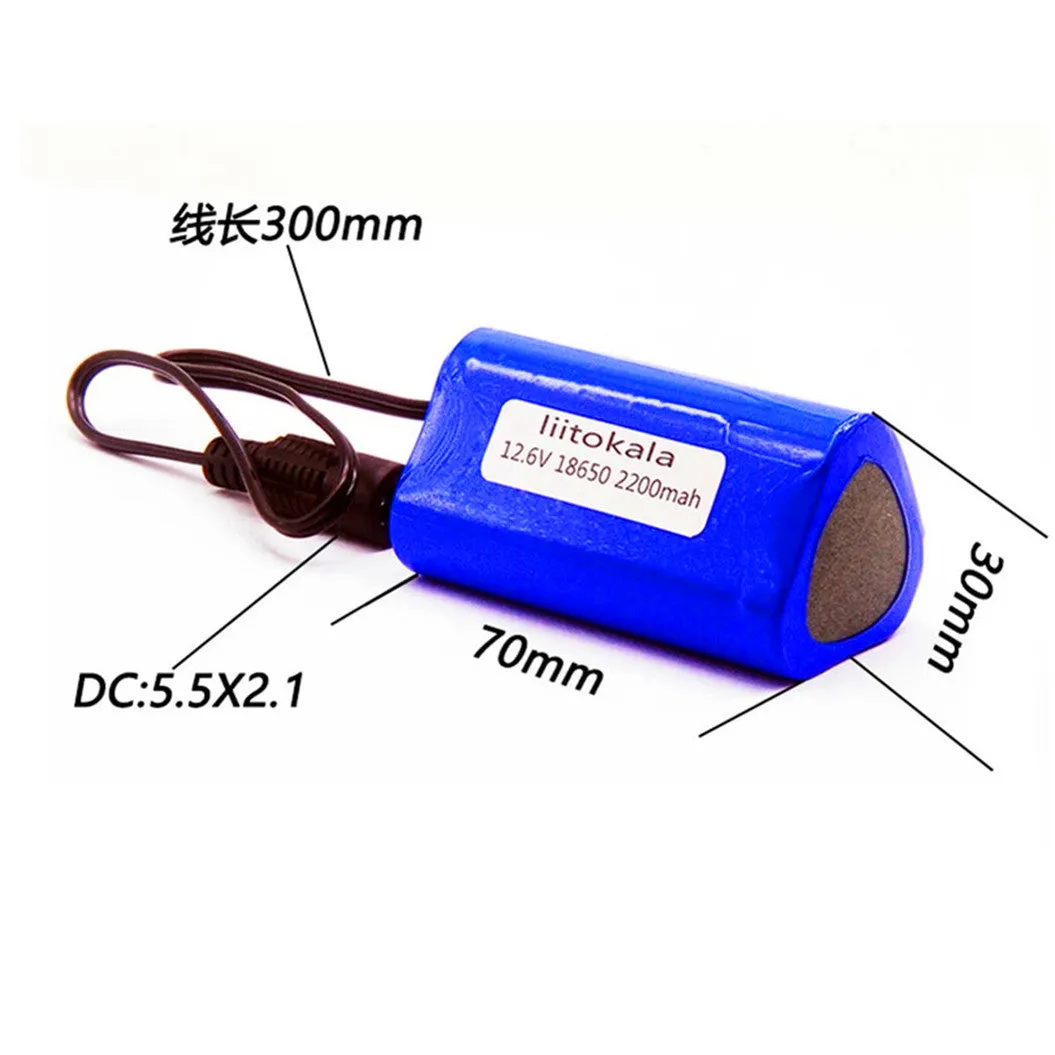 High quality portable 12V 2200mAH 18650 rechargeable lithium battery for CCTV camera MID GPS