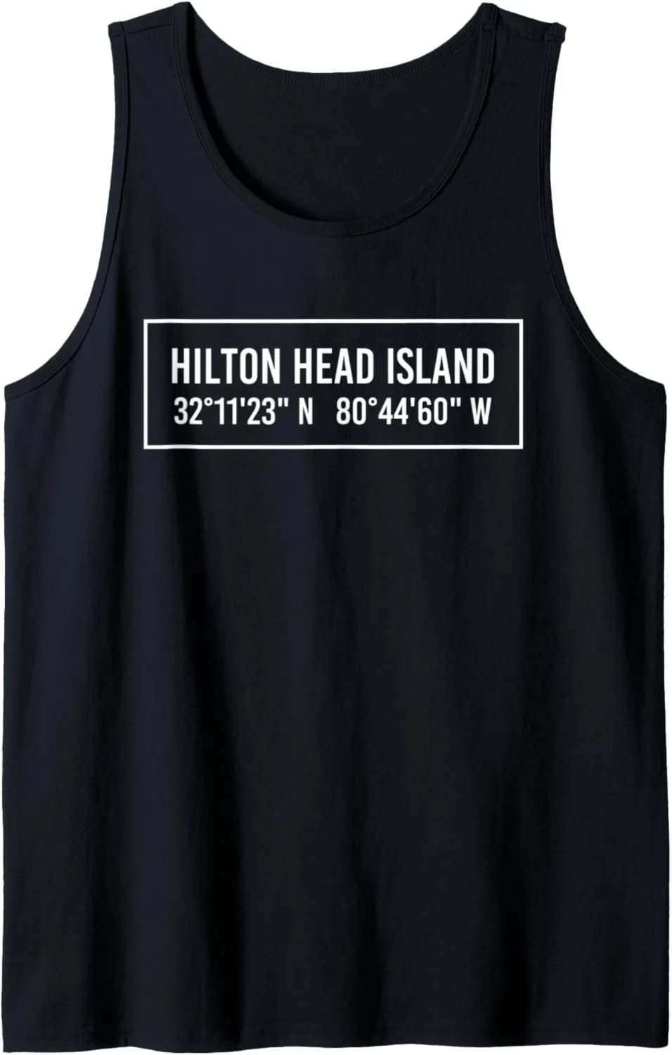 HILTON HEAD ISLAND SC SOUTH CAROLINA Funny City Coordinates Tank Top