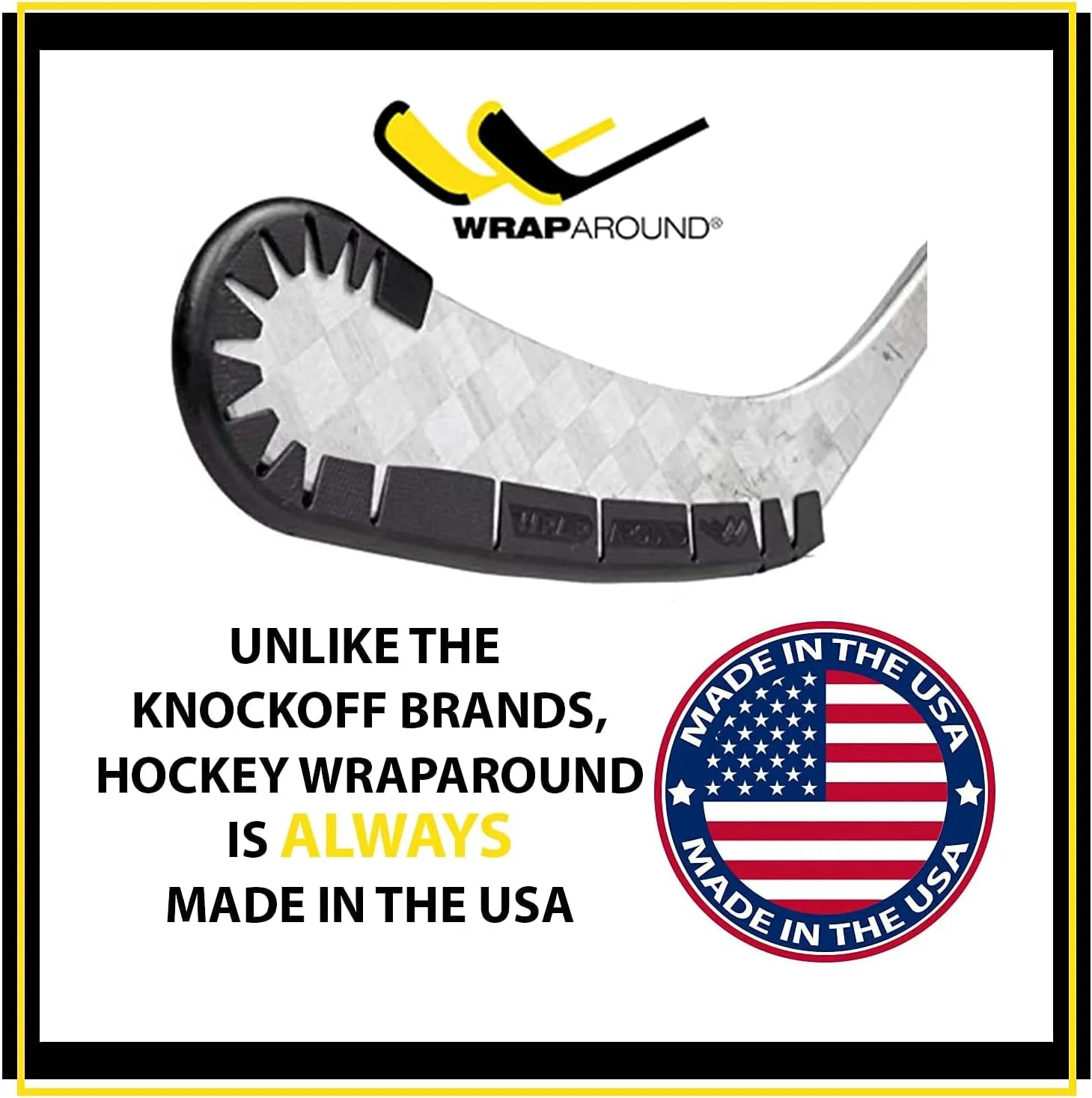 Hockey Stick Blade Protector for Off Ice Training, Street Hockey - Long Lasting -Cuts to Fit Kids, Intermediate, Senior Sticks - Hockey Training Equipment, Accessories, Gear