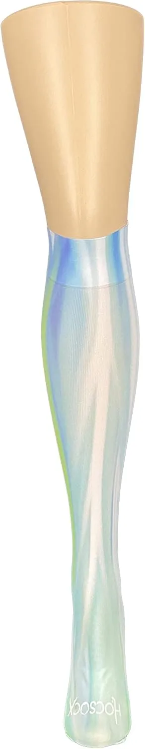 Hocsocx Purple Wave Unisex Performance Socks, Moisture Wicking Protection for Field & Ice Hockey, Ski & Boots