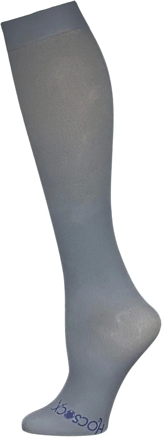 Hocsocx Steel Grey Socks Performance Liner Moisture-Wicking Protection for Field Hockey, Ice Hockey, and Soccer