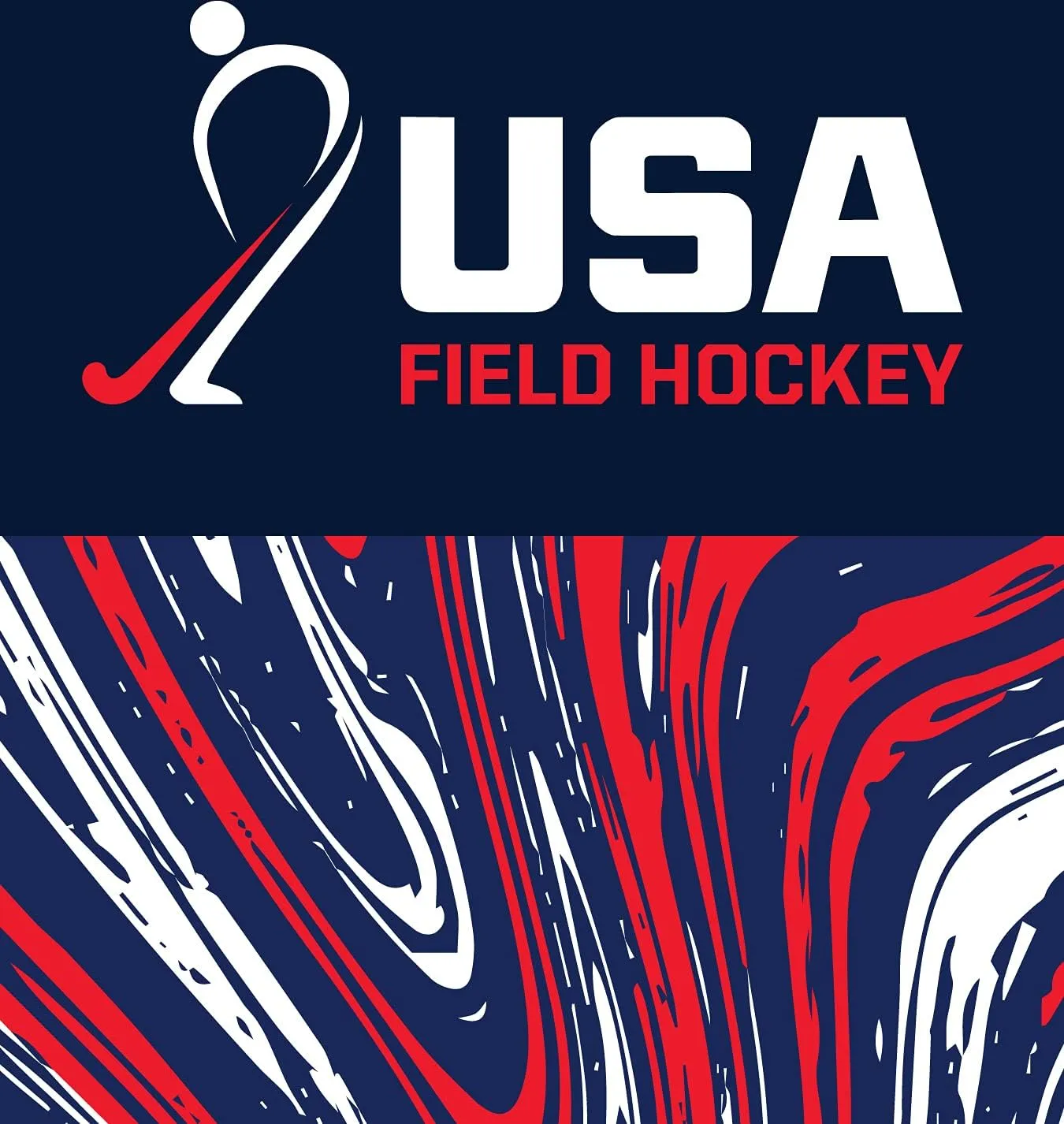 Hocsocx Team USA Swirls Socks Performance Liner Moisture-Wicking Protection for Field Hockey, Ice Hockey, and Soccer