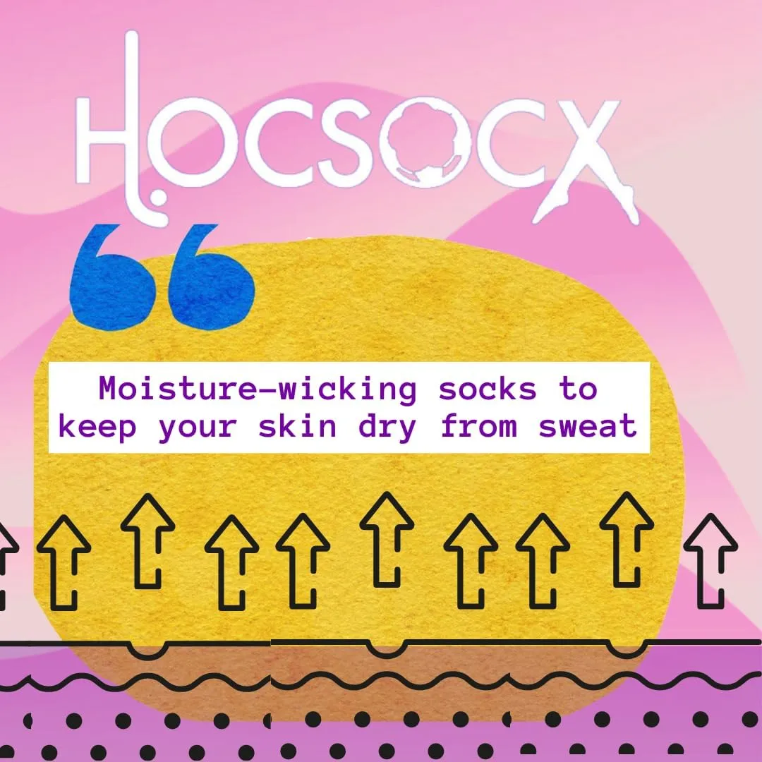 Hocsocx Team USA Swirls Socks Performance Liner Moisture-Wicking Protection for Field Hockey, Ice Hockey, and Soccer