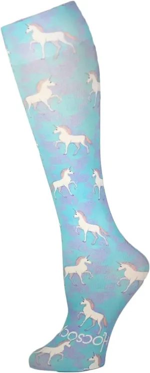 Hocsocx Unicorns, Magical Socks Performance Liner Moisture-Wicking Protection for Field Hockey, Ice Hockey, and Soccer