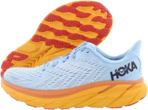 HOKA Clifton 8 Womens Shoes Size 9.5, Color: Summer Song/Ice Flow