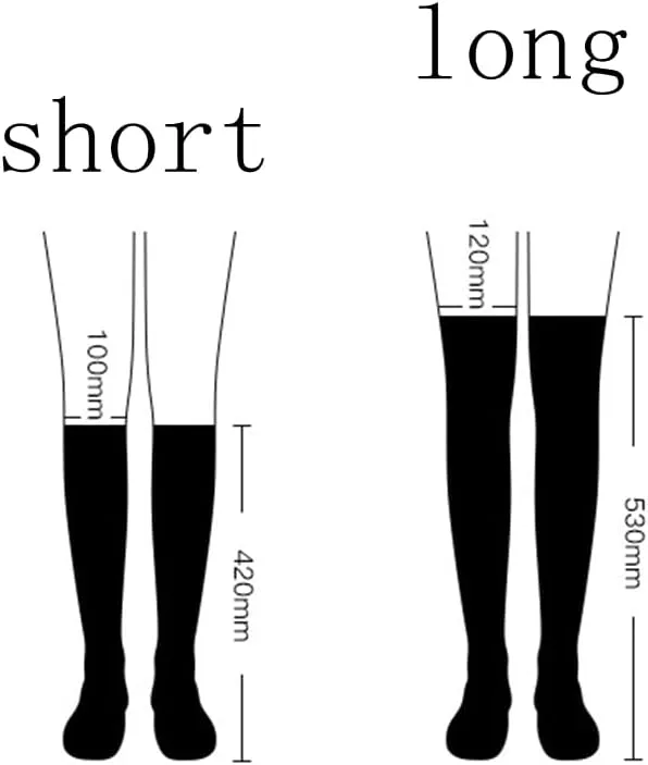Hopply Golf Sun Protection Socks UPF50  Overknee Stocking Ice Silk Breathable Cool Socks for Women School Outdoor Sports