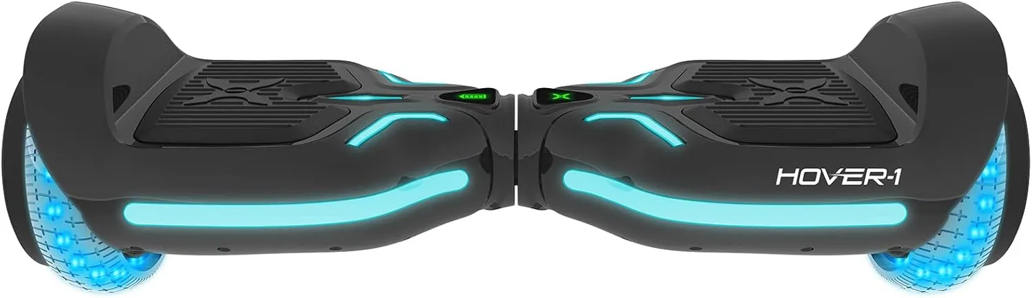 Hover-1 i100 Electric Hoverboard - 7MPH Top Speed, 10 Mile Range, 5HR Full-Charge, Built-In Bluetooth Speaker, Rider Modes: Beginner to Expert Self Balancing Scooter
