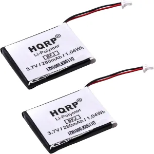 HQRP 2-Pack Battery Compatible with GolfBuddy YK372731 Golf Buddy Voice VS4, DSC-GB750, DSC-GB900, Voice 2, Voice Plus, PL482730 GPS Range Finder