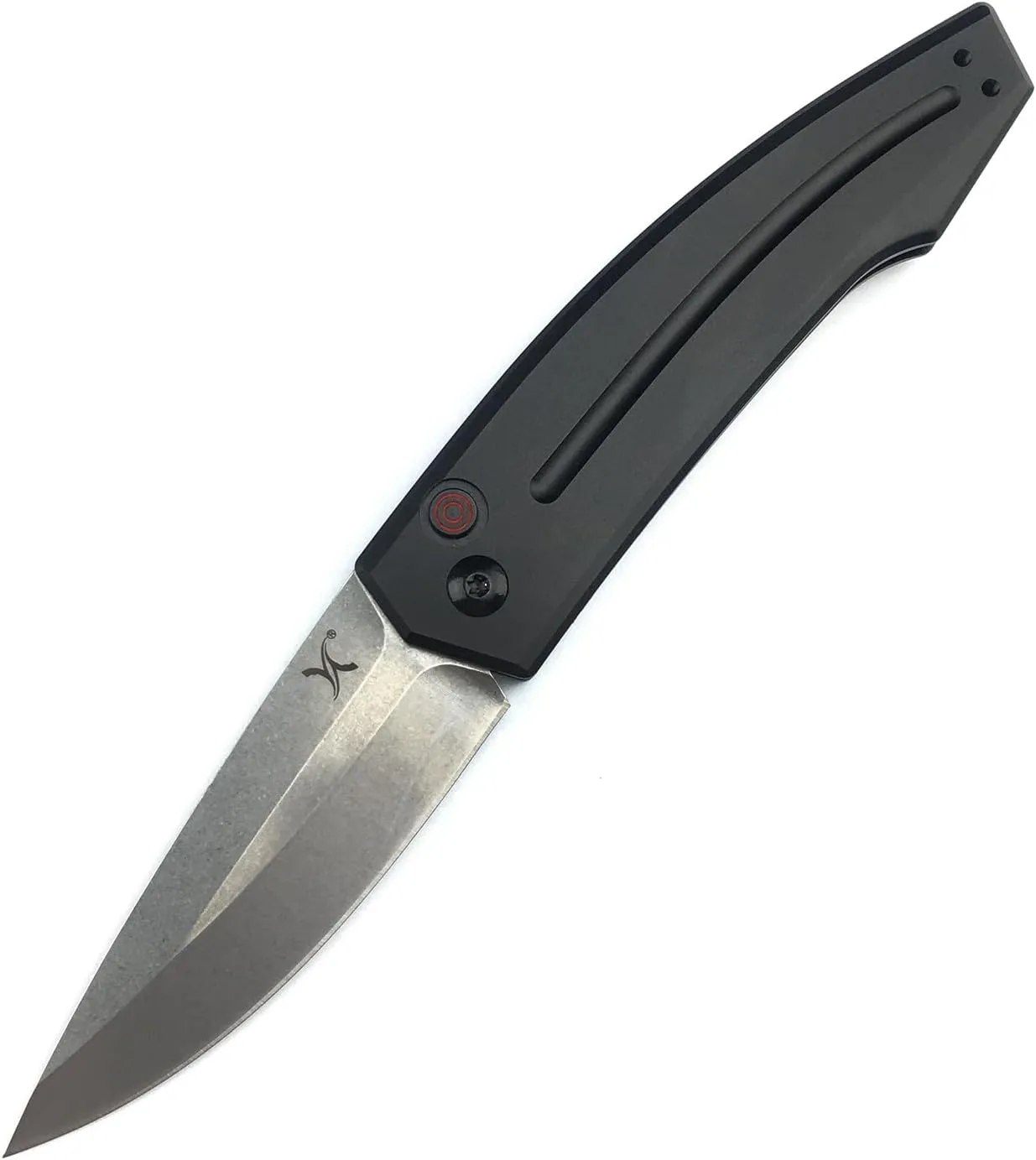 HUAAO 7.8in Assisted Opening Pocket Knife for Men, EDC Camping Folding Knife with 3.3in 440C Blade & Aluminum Handle, Pocketclip