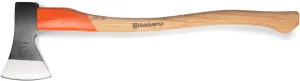 Husqvarna 27-Inch Felling Axe with Ash Wood Handle and Forged Steel Axe Head, Includes Durable Cover