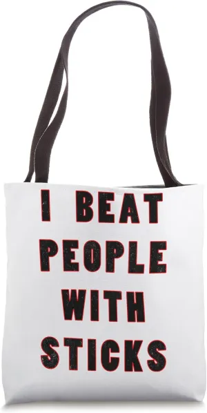 Ice Field Hockey Lacrosse Crease Regulator Defense Enforcer Tote Bag