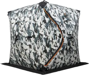 Ice Fishing Tent 1-2 Person Ice Fishing Shelter Portable Ice Fishing Tent with Ice Anchors & Ropes Insulated Ice Fishing Shelter Thermal for Backyards, Snowfields
