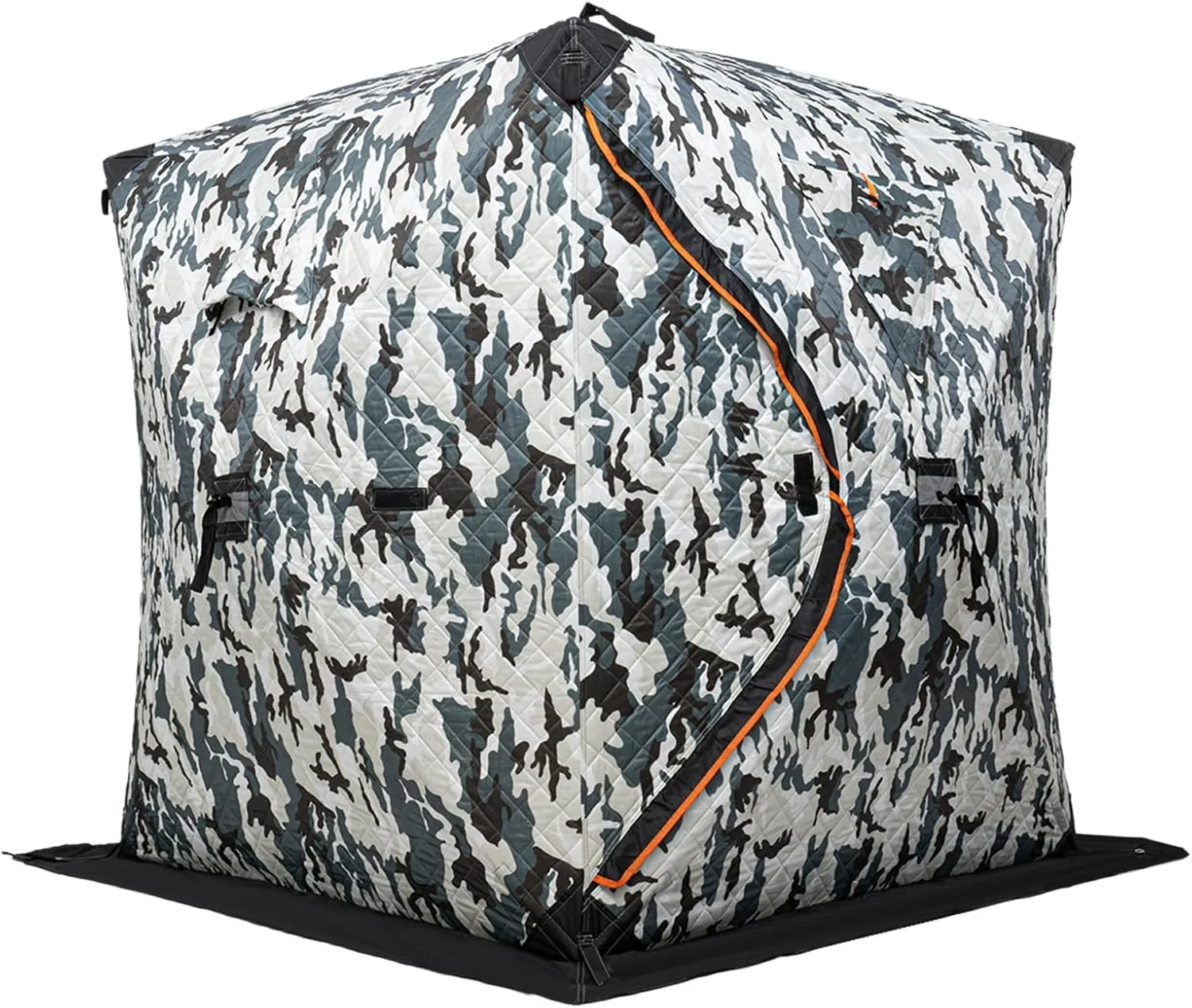 Ice Fishing Tent 1-2 Person Ice Fishing Shelter Portable Ice Fishing Tent with Ice Anchors & Ropes Insulated Ice Fishing Shelter Thermal for Backyards, Snowfields