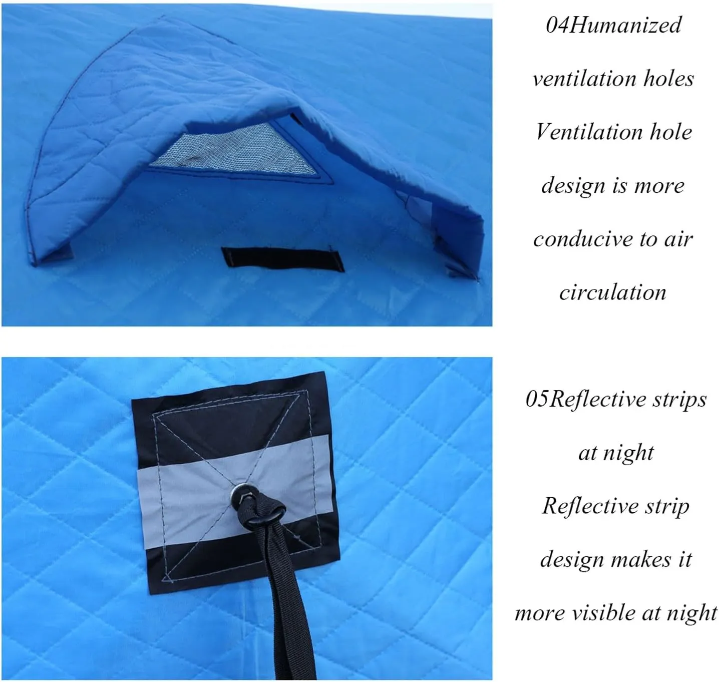 ice Fishing Tent ice Fishing shelter Insulated Portable Ice Fishing Tent, Outdoor Multi-Person Cold and Warm Automatic Tent(Color:5)