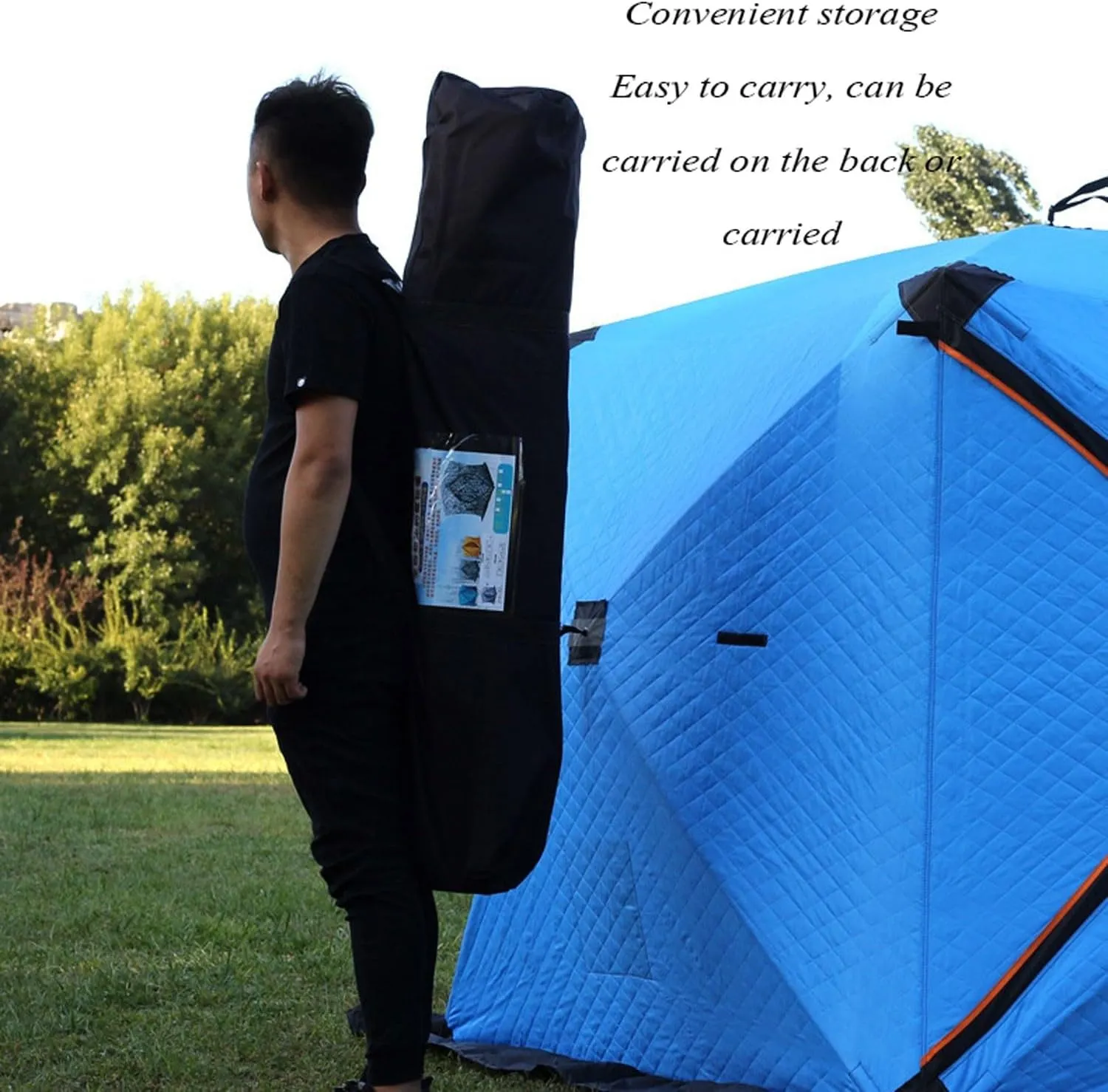 ice Fishing Tent ice Fishing shelter Insulated Portable Ice Fishing Tent, Outdoor Multi-Person Cold and Warm Automatic Tent(Color:5)