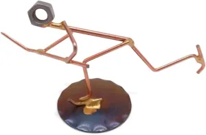 Ice Hockey Collectible Handmade Metal Art Figurine, Desk Accessories, Trophy, Boss Gift, Office Décor, Sports