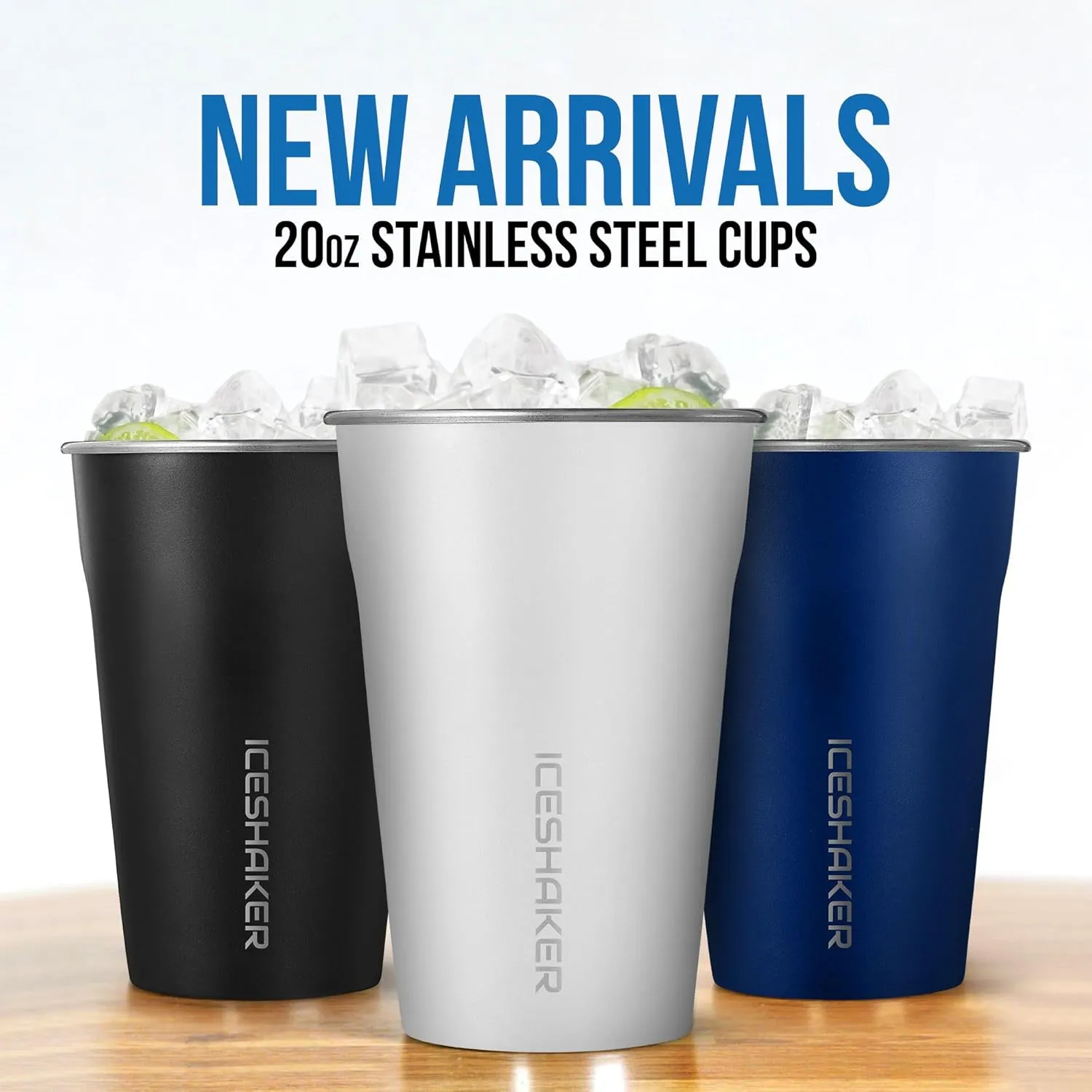 Ice Shaker Insulated Stainless Steel Half Gallon Water Jug | 64 oz, Wisteria | Stays Cold for 60  Hours | Multi-purpose lid | Odor-Free Outdoor Water Jug for Sports, Camping, Hiking, Working Out