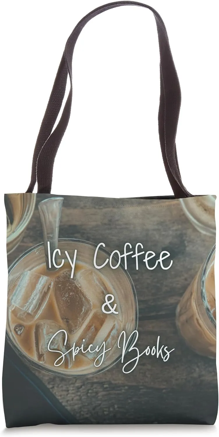 Icy Coffee and Spicy Books Tote Bag