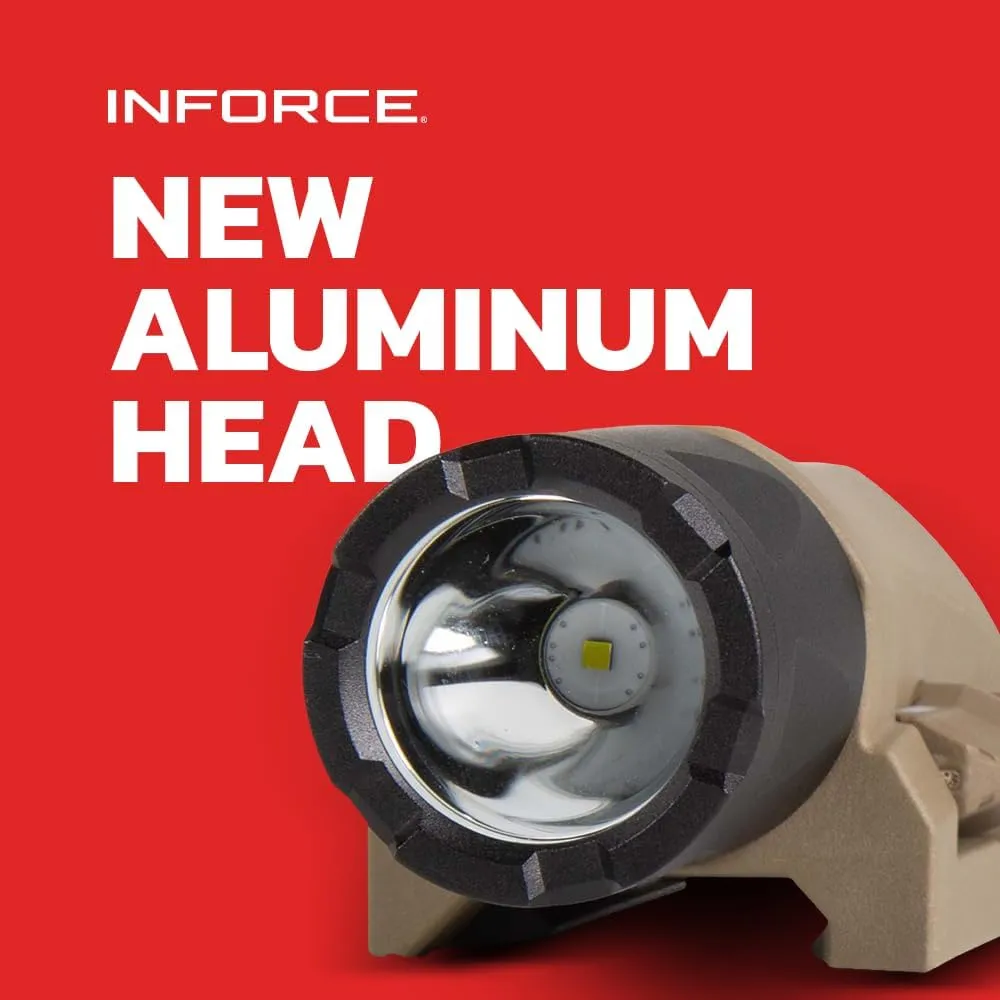 Inforce WML Gen 3 LED Weapon Light, White/IR LED, 450 Lumens, Black, IF71013 (Dark Earth)