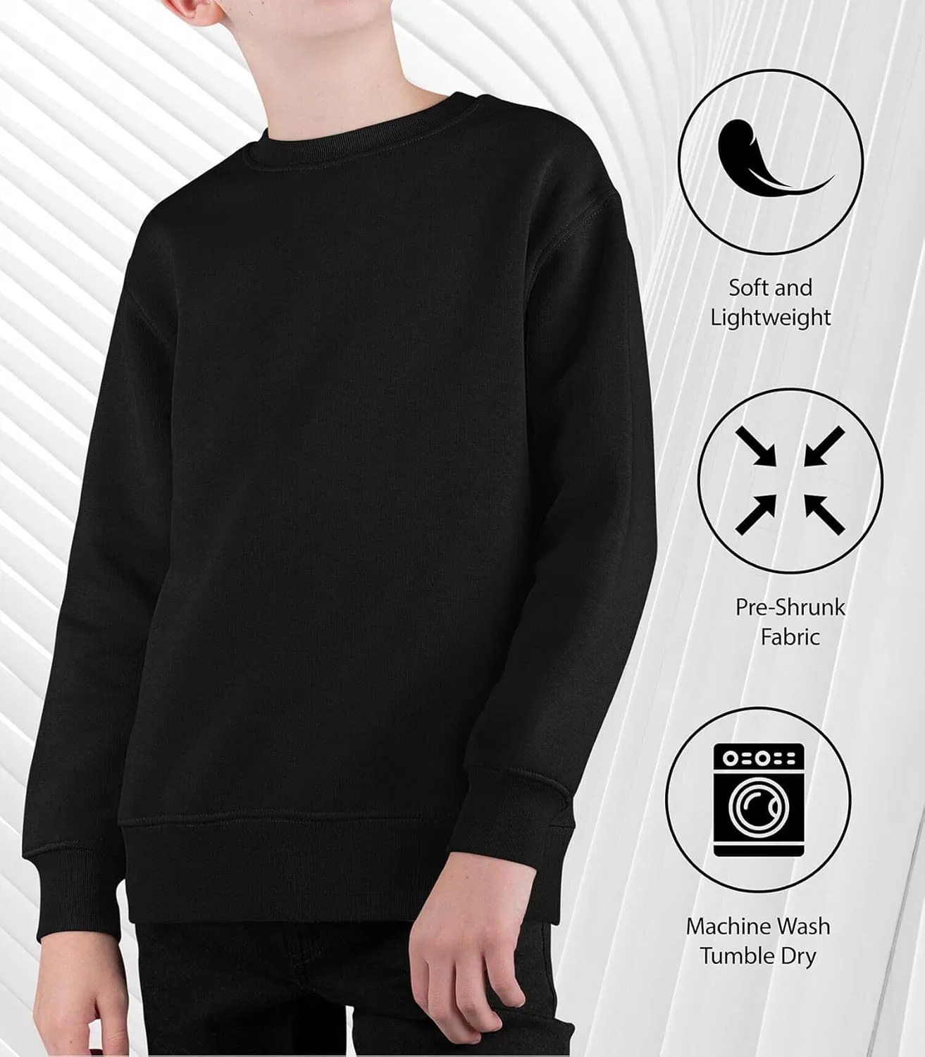 Instant Message - T-Rex Ice Cream - Toddler & Youth Crewneck Fleece Sweatshirt