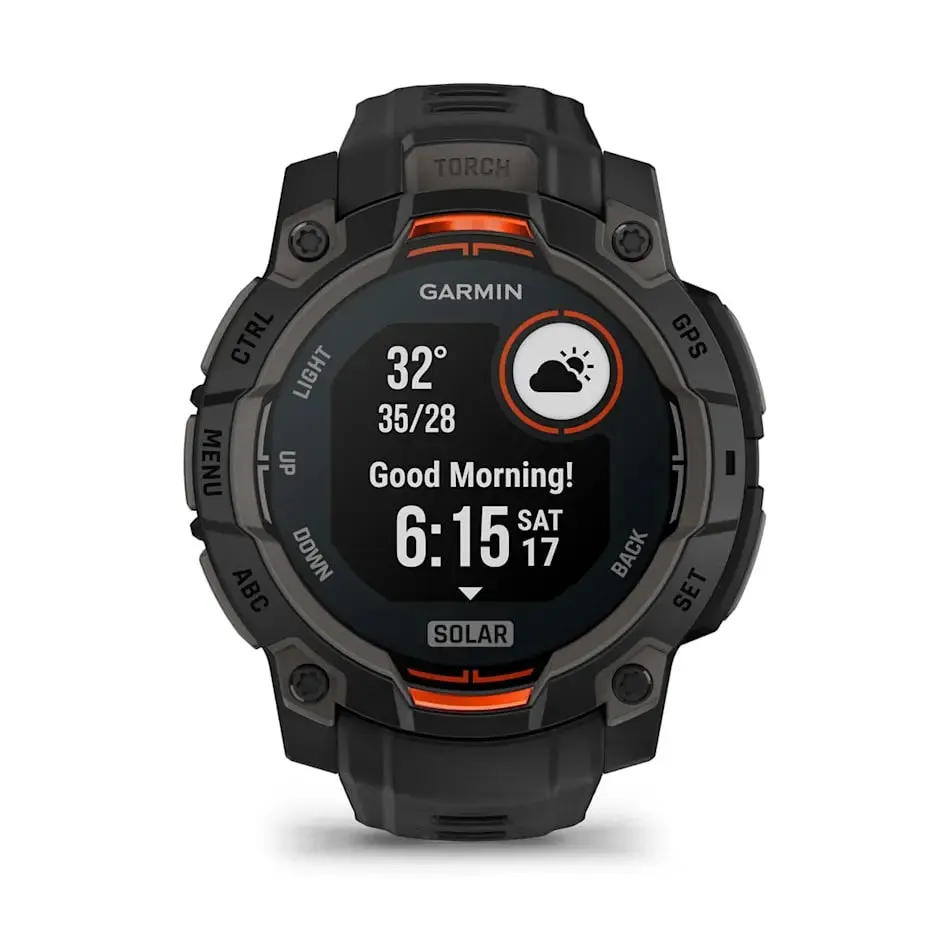 Instinct 3 – 45 mm | Solar - Black with Black Band