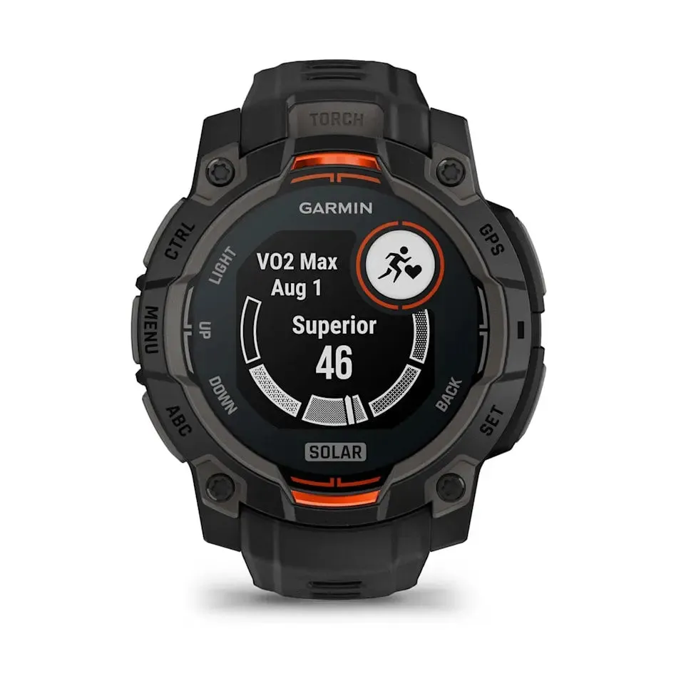 Instinct 3 – 45 mm | Solar - Black with Black Band