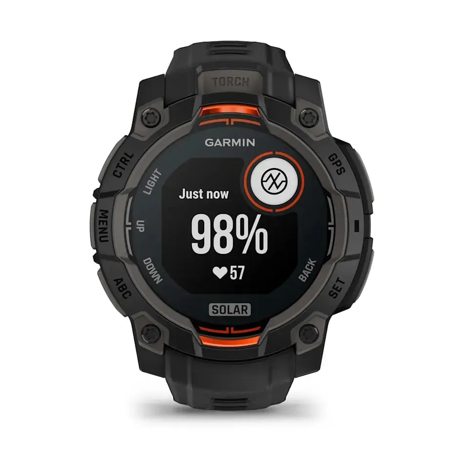 Instinct 3 – 45 mm | Solar - Black with Black Band