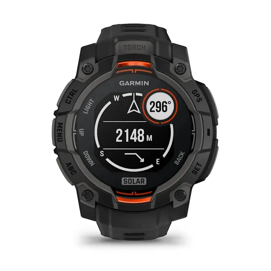 Instinct 3 – 45 mm | Solar - Black with Black Band