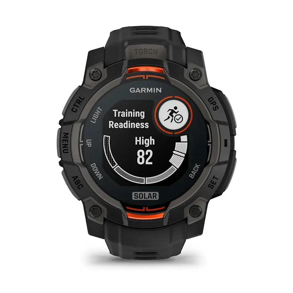 Instinct 3 – 45 mm | Solar - Black with Black Band