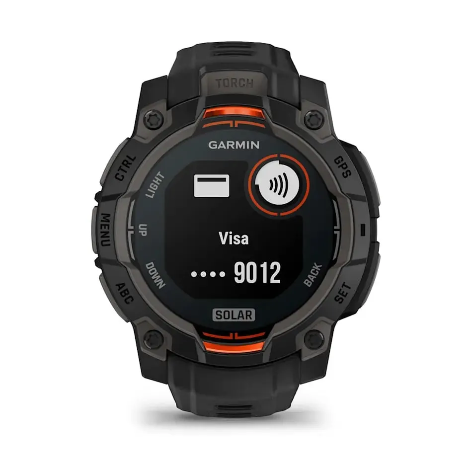 Instinct 3 – 45 mm | Solar - Black with Black Band