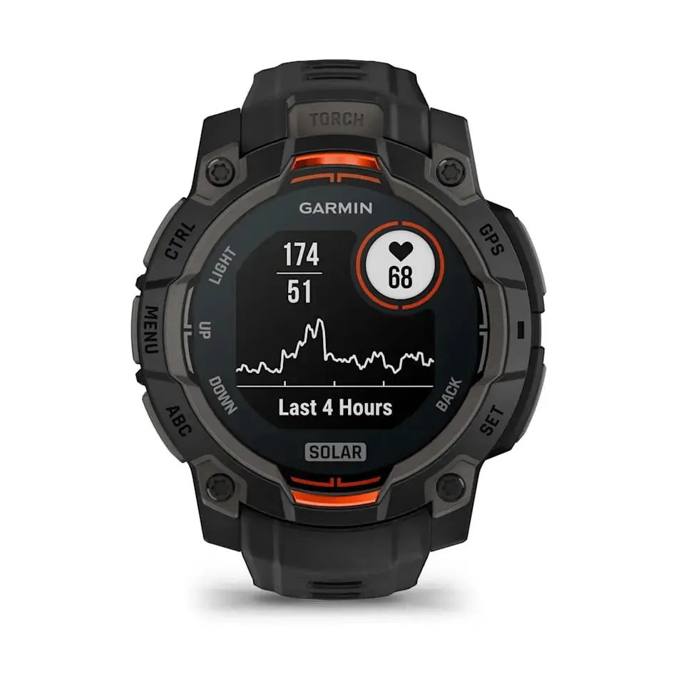 Instinct 3 – 45 mm | Solar - Black with Black Band