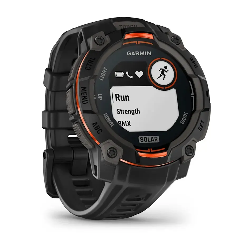 Instinct 3 – 45 mm | Solar - Black with Black Band