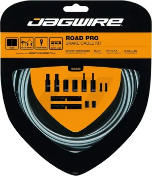 Jagwire JCK203 Ice Grey Road Pro Brake Kit, Shimano/SRAM