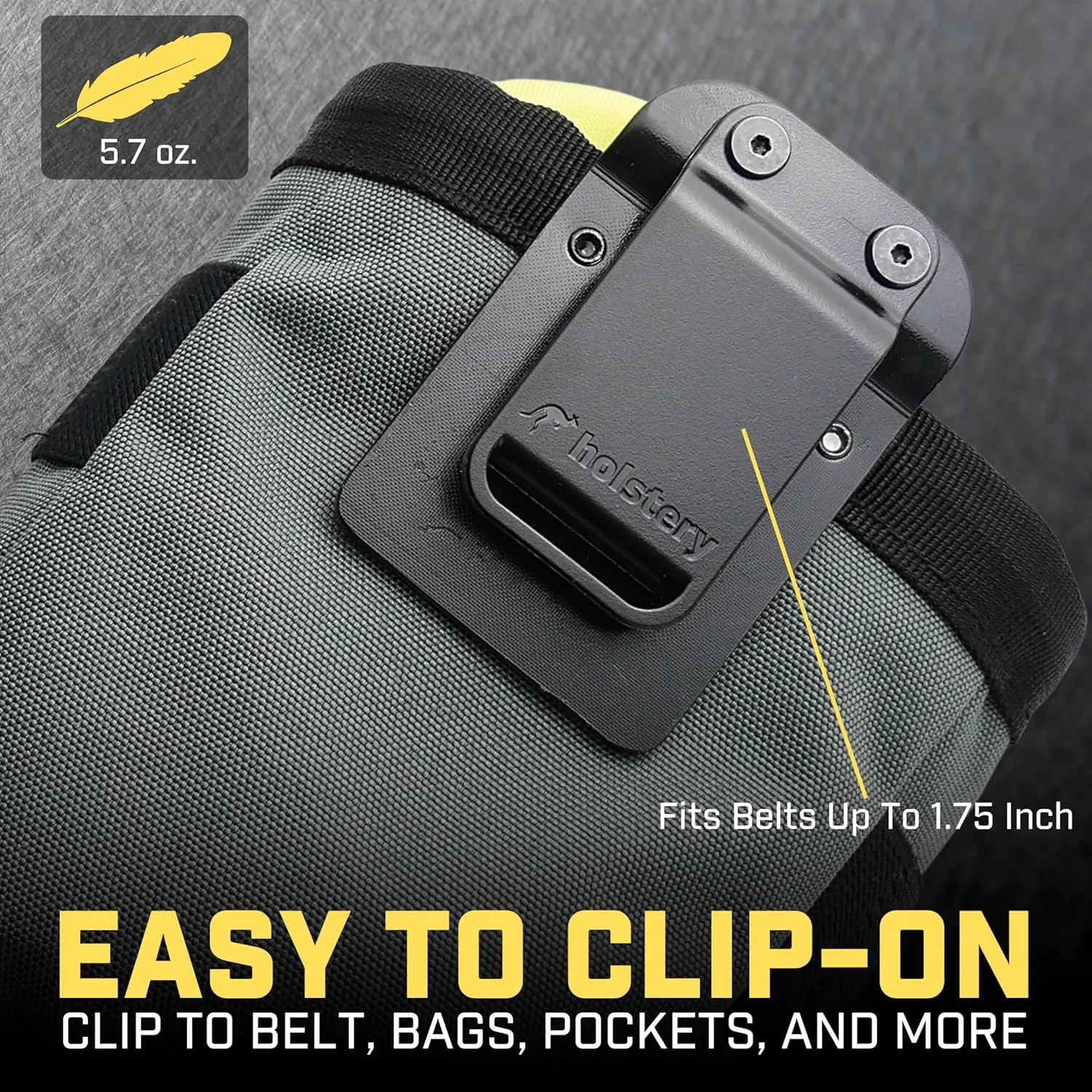 Joey Pouch | Clip-On Tool Belt Bag for Tools, Screws, and Nails - Great for an Electrician, HVAC Tech, Plumber, Carpenter, Contractor, Handy Man, and Any Tradesperson Who Wears a Small Utility Pouch