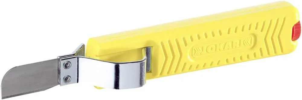 Jokari 10285 8-28 mm Cable Knife Number 28G with Straight Blade - Multi-Coloured