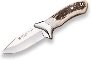 Joker Hunting Knife CC06 Venado with Ferrule, Deer Horn Handle and 4.33 inches MOVA Blade, 260 gr, Fishing Tool, Hunting, Camping and Hiking.