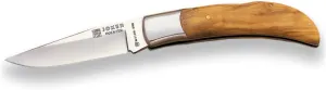 Joker Pocket Knife Artisan Pointer NO06 with Olive Wood Handle, Stainless Steel Ferrule, Blade 3.54 inches MOVA, Fishing Tool, Hunting, Camping and Hiking
