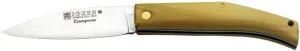 Joker pocket knife with piston, boxwood handle, MOVA steel blade 2.67 in., 46 gr, NJ144. Knife made in Albacete (Spain) tool for fishing, hunting, camping and hiking