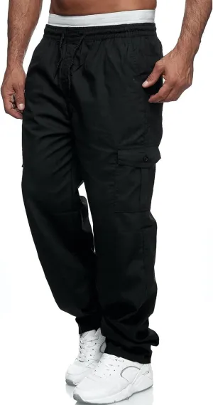 Julidostore Stretchmotions - Super Stretch Ice-Silk Comfort Cargo Pants Mens 6 Pockets Tactical Joggers Outdoor Trousers