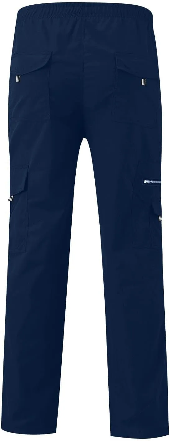 Julidostore Stretchmotions - Super Stretch Ice-Silk Comfort Cargo Pants Multi Pockets Outdoor Lightweight Hiking Jogger