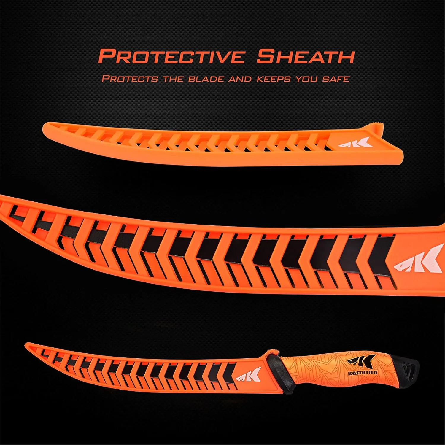 KastKing Speed Demon Pro Fillet Knife - Razor Sharp G4116 German Stainless-Steel Blade, Professional Level Knives for Filleting and Boning, Non-Slip Handles, Includes Protective Sheath