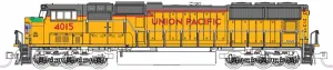 Kato 1764015 N SD70M Flat Radir UP #4015 Excursion