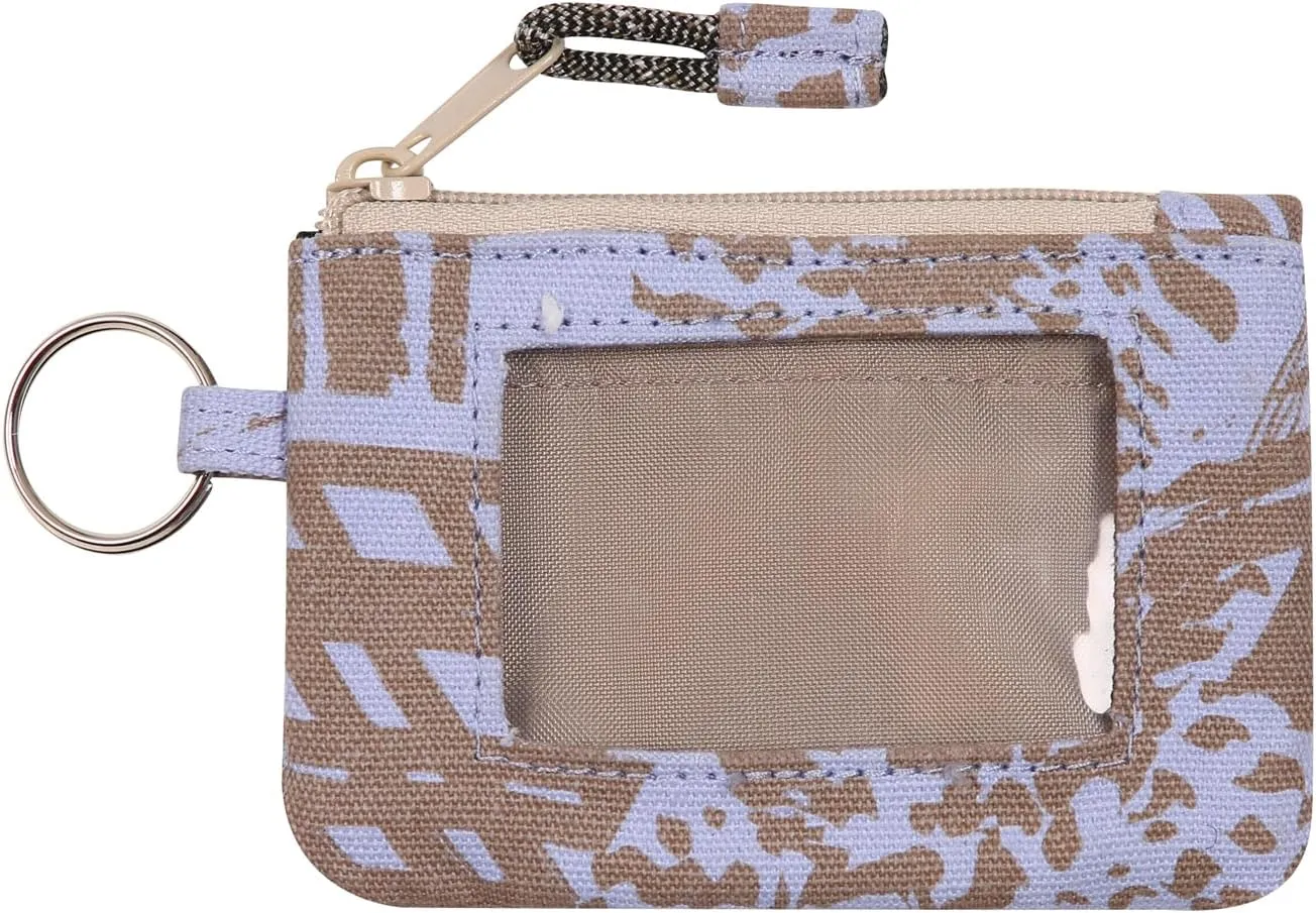 KAVU Stirling Double Sided Slim Cotton Canvas Zip Wallet