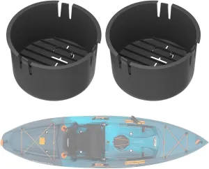 Kayaks Storage Bucket Hatch Bucket Container for Lifetime Kayak Storage, Lifetime Tamarack Angler 100, Pro 103, Weber Angler 110, Temptation 110, Spitfire 950T Fit Hatch Opening 6 7/8" Kayaks - 2 Pack