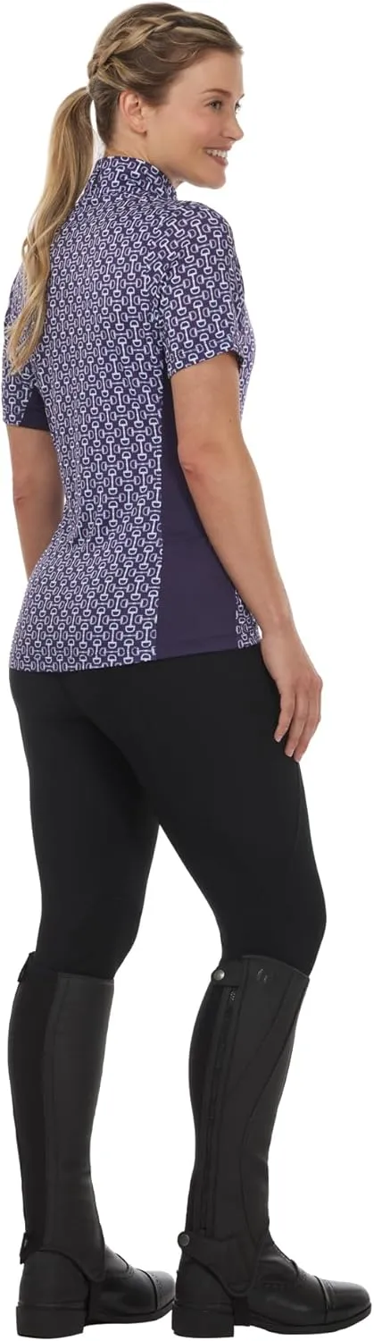 Kerrits Women's Breeze Ice Fil Short Sleeve Horse Riding Shirt – Ultra-Lightweight Cooling Equestrian Top, Great for Summer