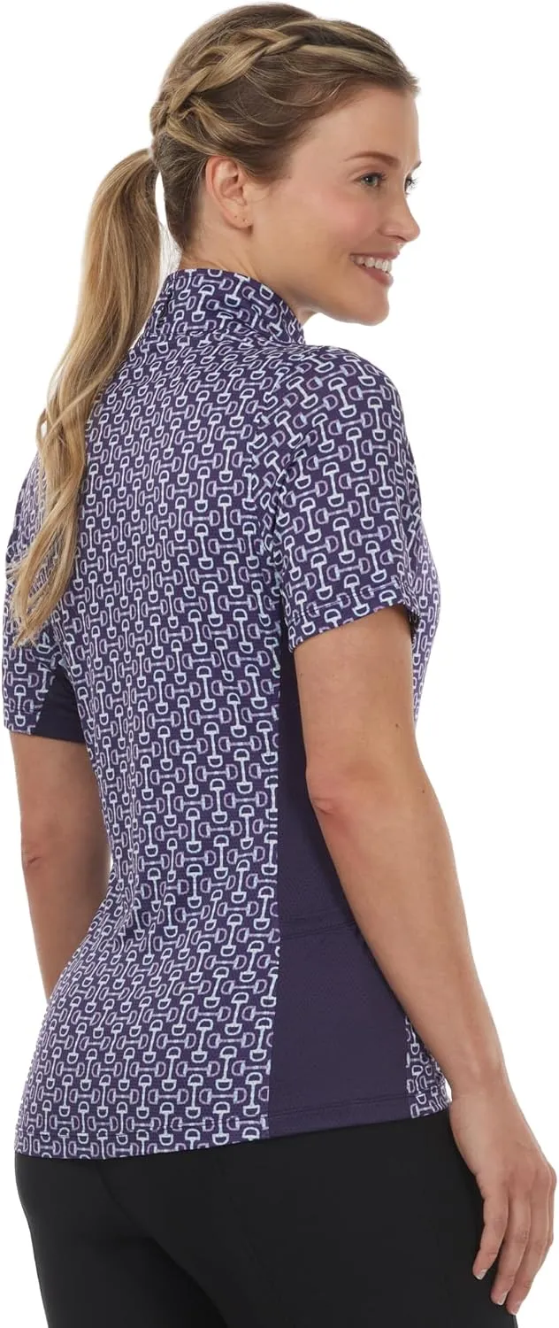 Kerrits Women's Breeze Ice Fil Short Sleeve Horse Riding Shirt – Ultra-Lightweight Cooling Equestrian Top, Great for Summer