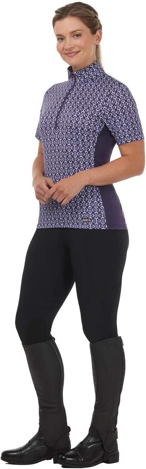 Kerrits Women's Breeze Ice Fil Short Sleeve Horse Riding Shirt – Ultra-Lightweight Cooling Equestrian Top, Great for Summer