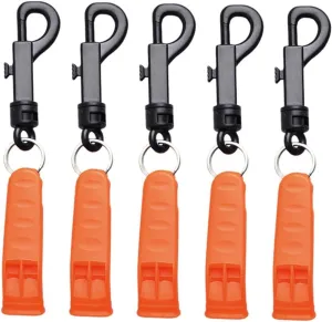KESYOO Emergency Whistle Set 10pc Camping Safety Survival Whistles Outdoor Gear Loud Plastic for Hiking Sports
